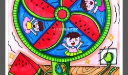 吃瓜创意绘画大全,趣味横生的视觉盛宴